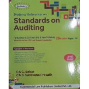 Padhuka's Student's Referencer on Standards on Auditing for CA Inter & CA Final November 2021 Exams by CA. G. Sekar [Old & New Syllabus] | Commercial Law Publisher